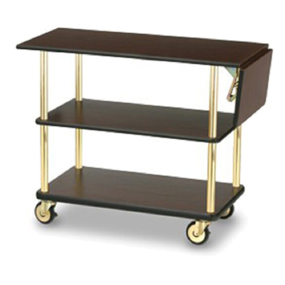 Forbes Industries 4541 Standard Service Cart (3) Laminated Shelves (1) Drop Leaf (48"L With Leaf Up)