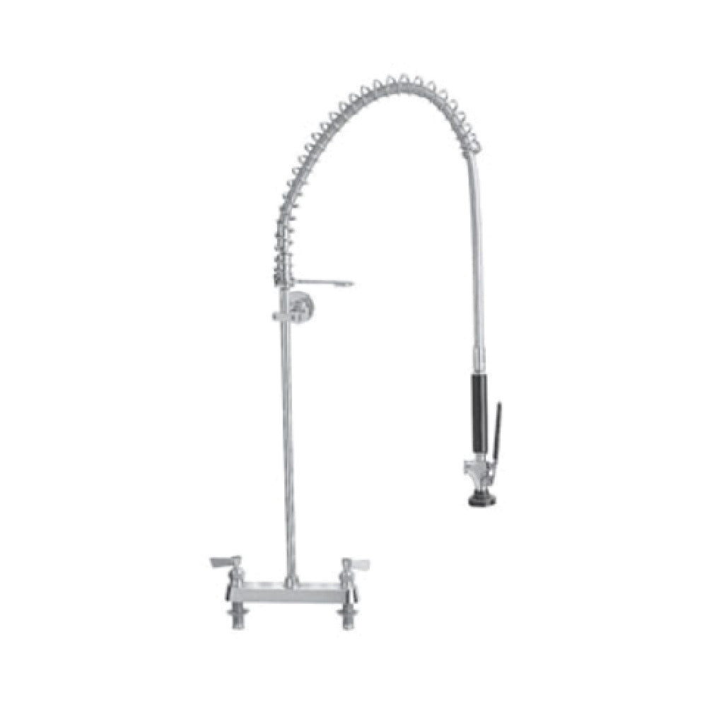 Fisher 2310-1WB Pre-Rinse Assembly 8" Deck-mounted Control Valve With Spring Action Flexible Gooseneck