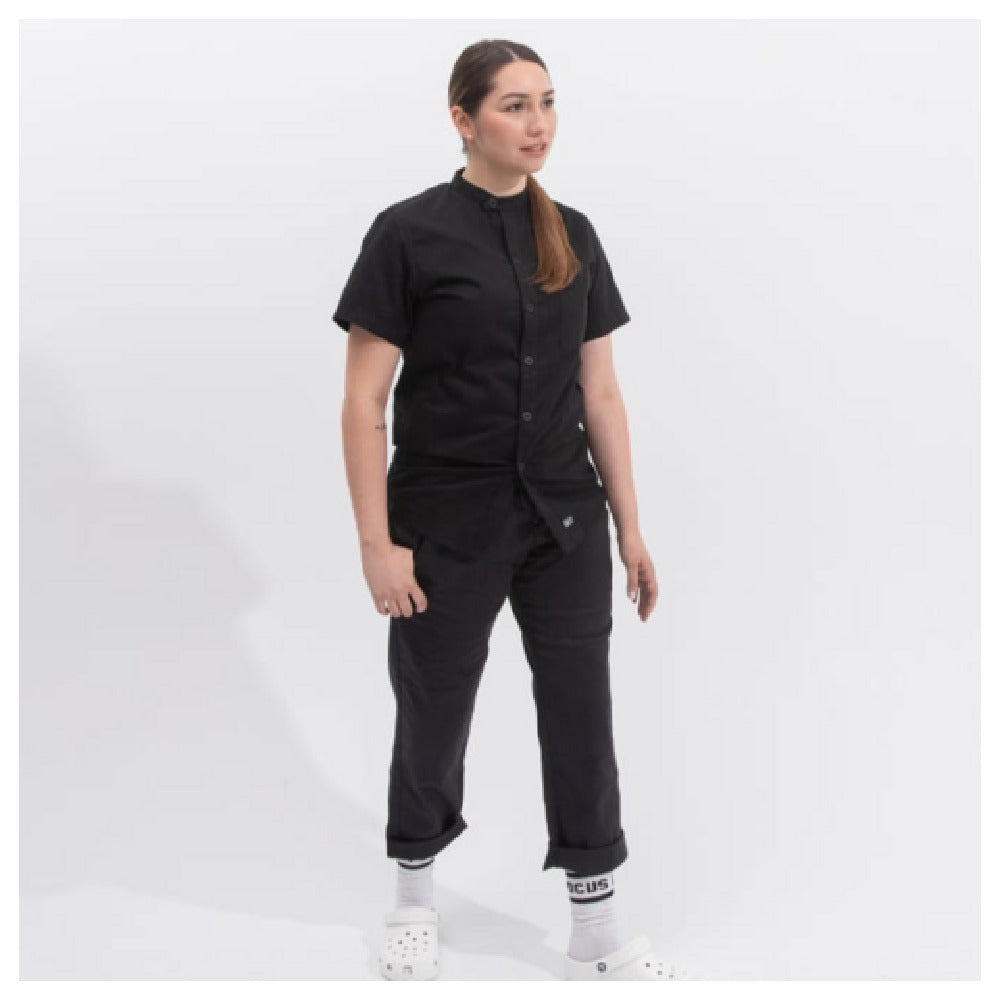 JB Prince A195B S Tilit Chef Shirt Small Black