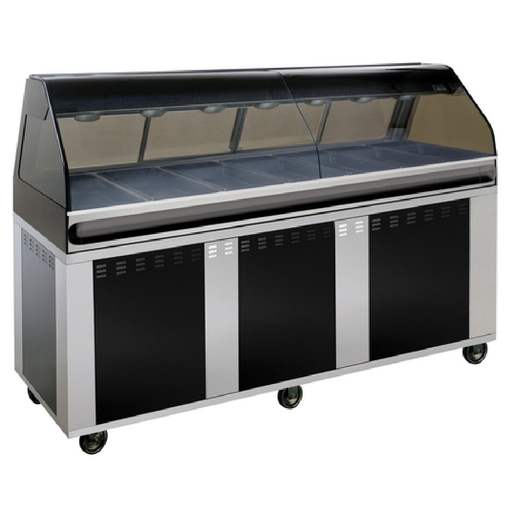 Alto Shaam EU2SYS-96/PR-BLK_120/60/1 Hot Deli Cook/Hold/Display System 96" L 2 Ft. Self-service Right Side