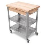 John Boos CUCE30-ND Cucina Elegante Cart 30"W X 20"D X 35"H Overall Size 1-1/2" Thick Edge Grain Top