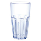 Winco PTSN-16 Havana Tumbler 16 Oz. Ribbed