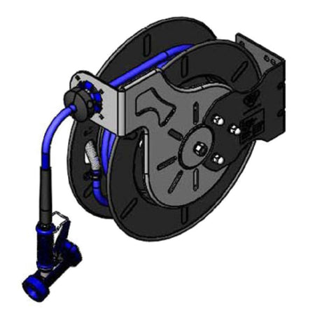 T&S Brass B-7242-02 Hose Reel System Open 3/8" X 50' Hose With Stainless Steel Rear Trigger Spray Valve (with A 5/16" Orifice)