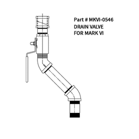 Belshaw MKVI-0546 Drain & Valve Attaches To Donut Robot® MARK II MARK V & MARK VI Fryers