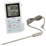 Franklin Machine Products 138-1336 Dual Temperature Thermometer/Timer Digital 6-3/4" Probe