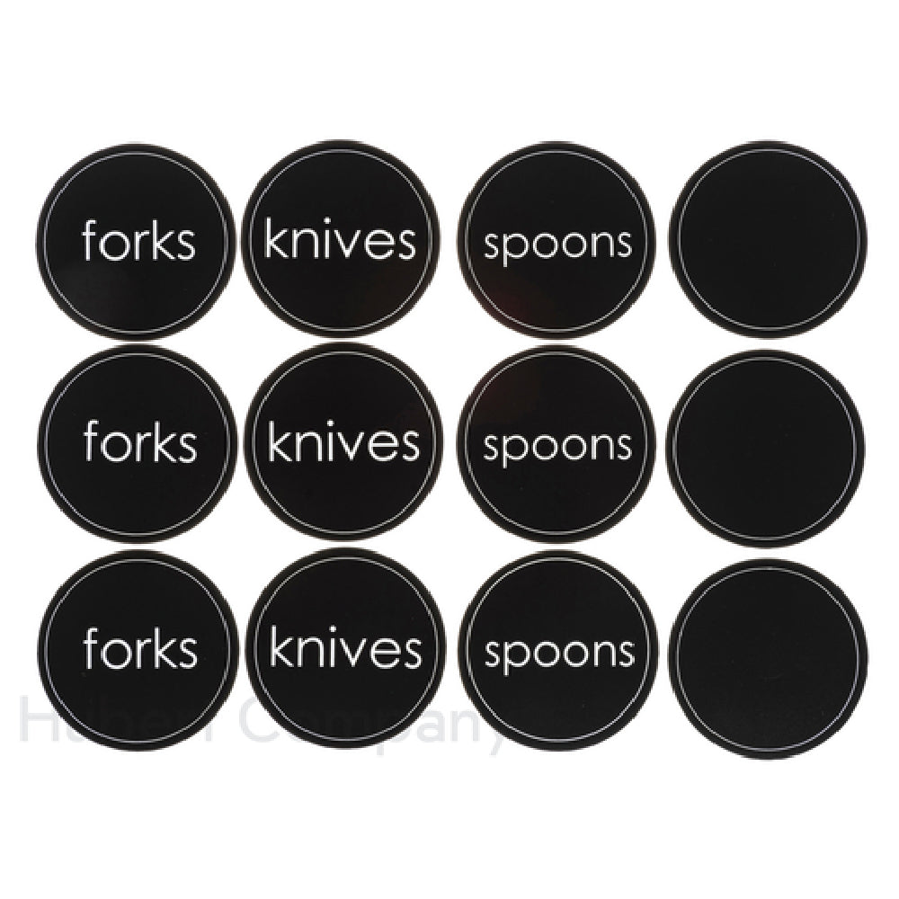 Hubert 24796 - Utensil Cling-It™ Set, 12-piece, 2-1/2" Dia.