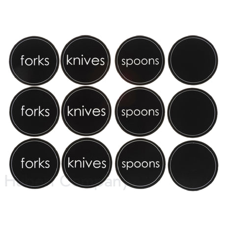 Hubert 24796 - Utensil Cling-It™ Set, 12-piece, 2-1/2" Dia.