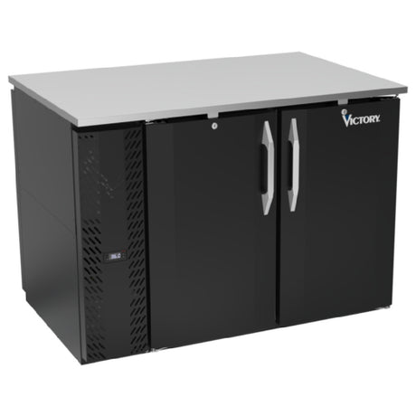 Victory VBB48HC-PT-B - Pass-Thru Back Bar Refrigerator, Two-section, 48"W X 33-9/16"D X 34"H