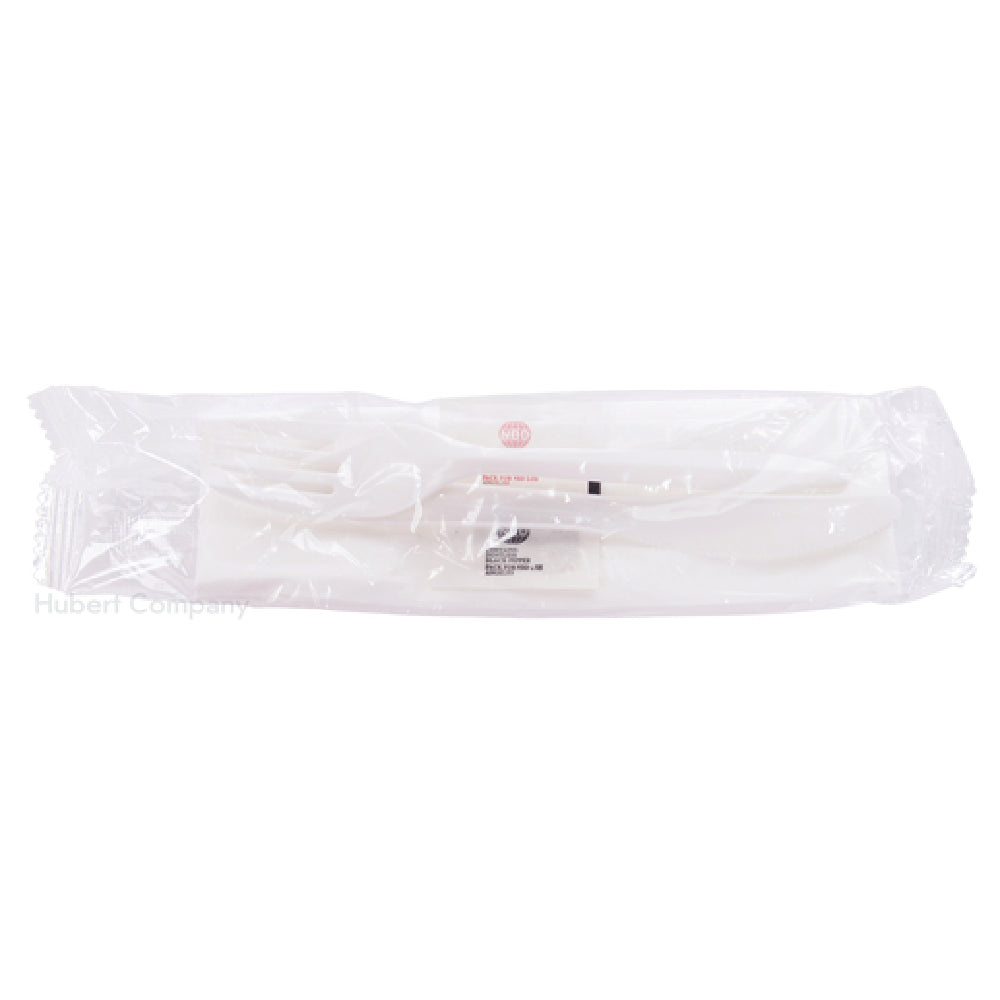Hubert 49006 - Disposable Flatware Set, Includes Prepackaged Knife, Fork