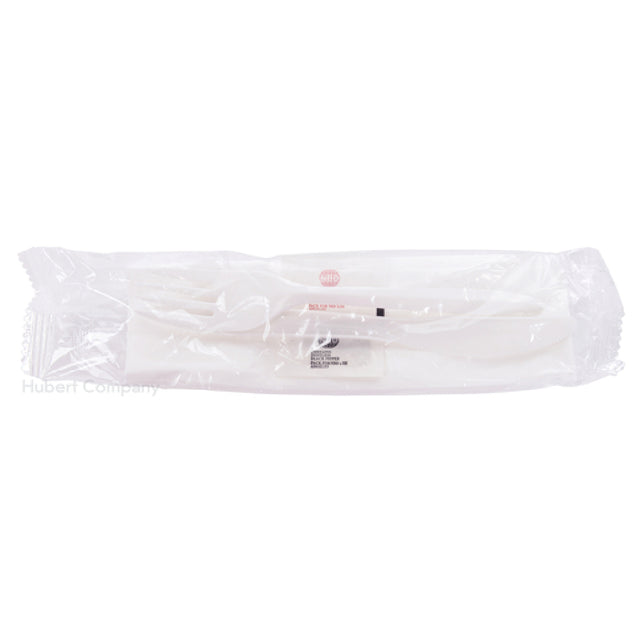 Hubert 49006 - Disposable Flatware Set, Includes Prepackaged Knife, Fork