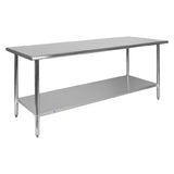 Flash Furniture NH-WT-3072-GG Prep And Work Table 72"W X 30"D X 36"H Undershelf