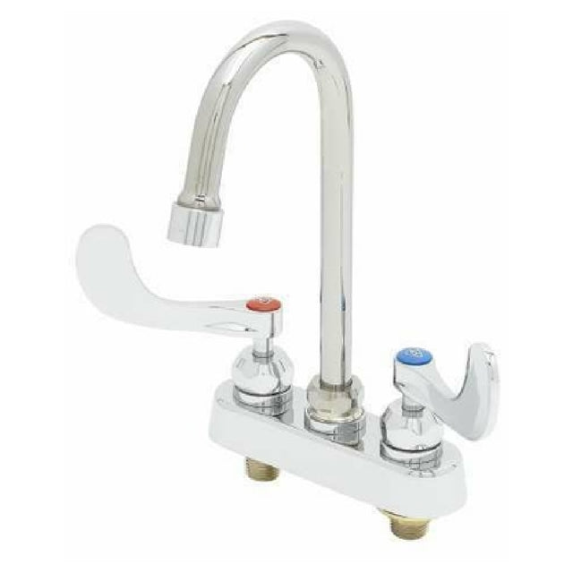 T&S Brass B-1141-2VL15CR4 Workboard Mixing Faucet Deck Mount 4" Centers