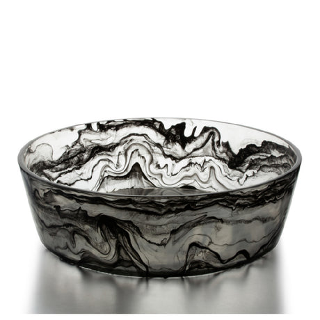 Bon Chef 59032-SMOKE Circle Resin Bowl 20"dia. X 6"H 29.5 Qt. Capacity