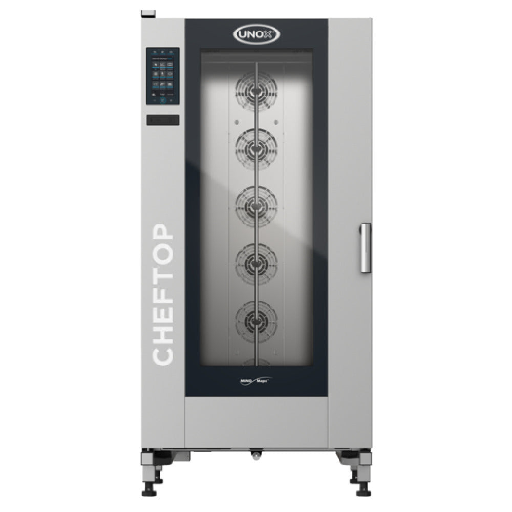 UNOX USA XAVL-2021-GPRS (GAS 120V) - ChefTop MIND.Maps™ Plus Combi Oven/Steam Oven Is An Electric Roll-in Oven That Combines Heat