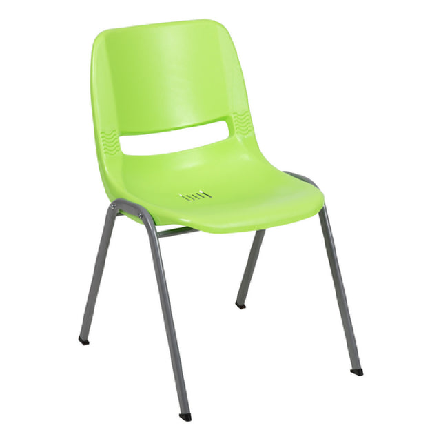 Flash Furniture RUT-EO1-GN-GG Hercules Series Ergonomic Shell Stacking Chair 880 Lb. Weight Capacity