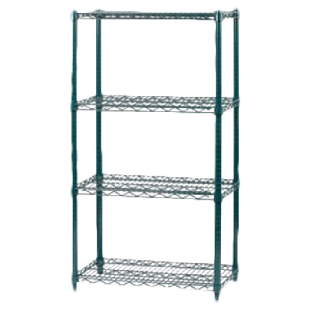 Royal Industries ROY AE P ZGN 13 Shelving Post 13" L Green Epoxy Coated