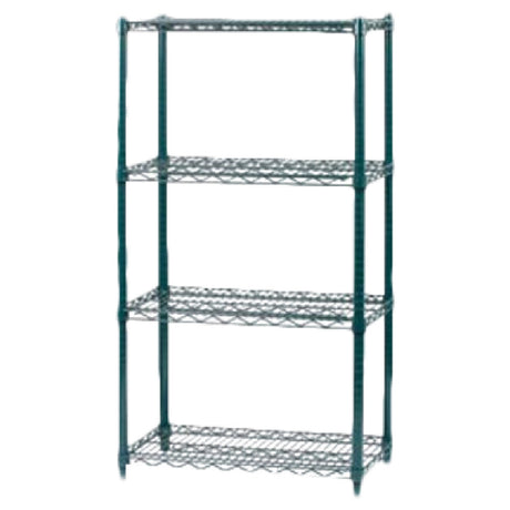 Royal Industries ROY AE P ZGN 13 Shelving Post 13" L Green Epoxy Coated