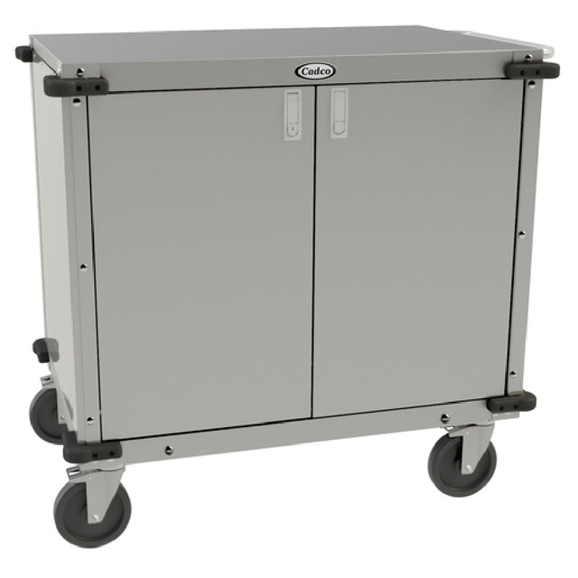 Cadco CC-LUC Locking Utility Cart Enclosed (1) Adjustable Storage Shelf