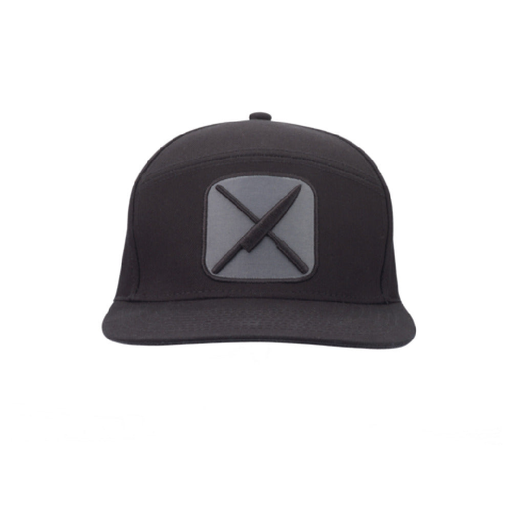 Mercer Culinary M60139BK 5 Panel Hat Black Mercer Logo Patch