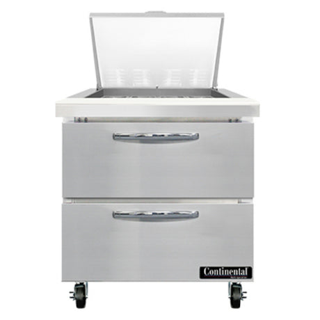 Continental Refrigerator SW32N12M-D Mighty Top Sandwich Unit 32"W 9.0 Cu Ft Capacity