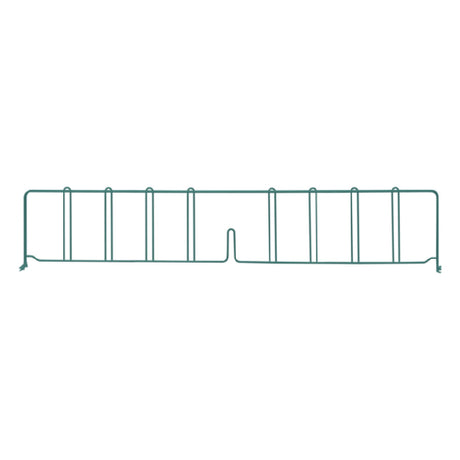 Quantum DIV36P Wire Shelf Divider 36"D X 8"H Green Epoxy Antimicrobial Finish