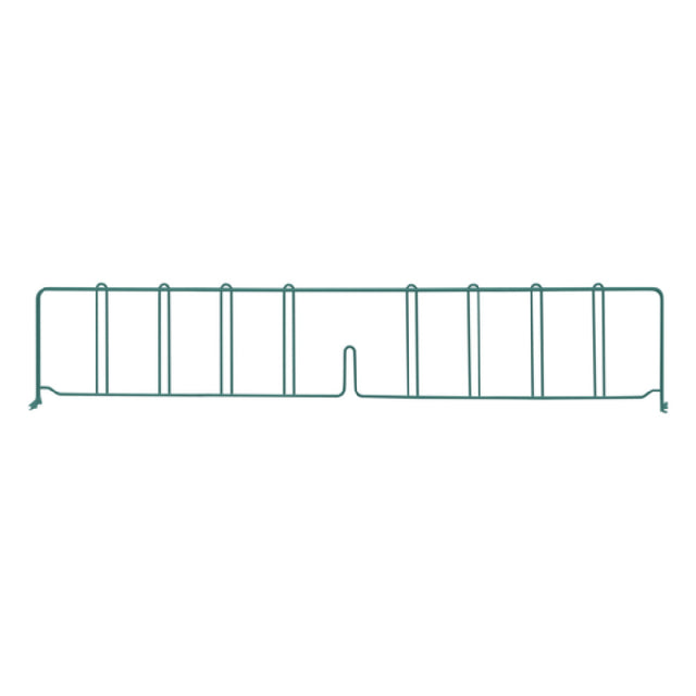 Quantum DIV36P Wire Shelf Divider 36"D X 8"H Green Epoxy Antimicrobial Finish