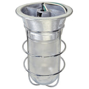 Franklin Machine Products 253-1185 Vaporproof Lighting Fixture With Wire Guard Fits 3-1/2" Or 4" Junction Boxes