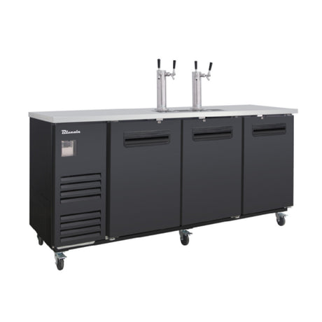 Blue Air BLKC90-4B-HC - Keg Cooler, Three-section, 90"W