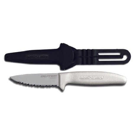 Dexter Russell 15353 Sani-Safe® (S151SC-GWESHEATH) Net/Utility Knife 3-1/2" Scalloped Edge