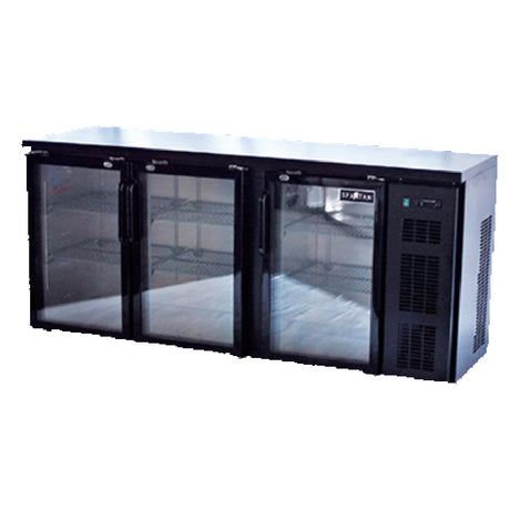 Spartan SGBBB-79-SL Refrigerated Back Bar Cooler Shallow Depth 78.8"