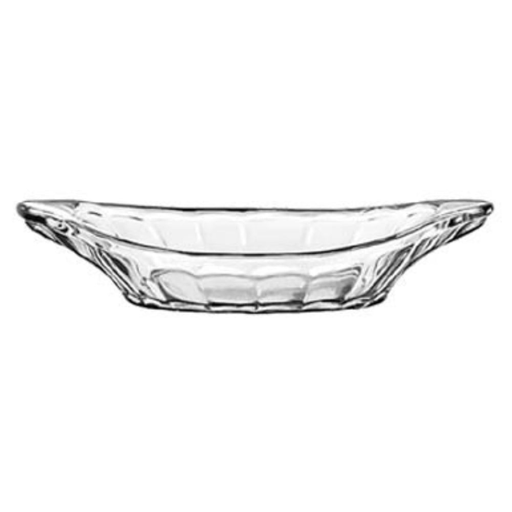 Libbey 5317 Banana Split/Relish Dish 9" Glass (H 1-7/8" T 9" B 5" D 9") (24 Each Per Case)