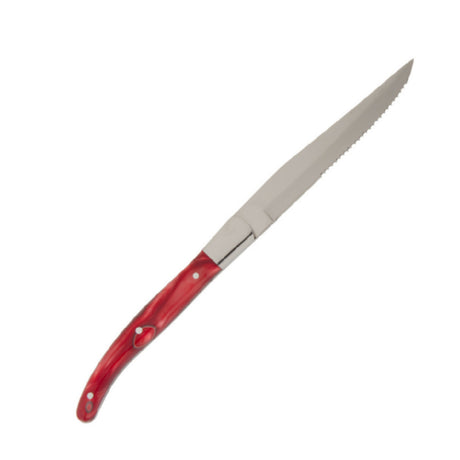 Fortessa 1.5.STK.00.243 Provencal Steak Knife 9.25" (23cm) Red Handle