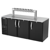 Beverage Air DD78HC-1-B-12T - Draft Beer Cooler, 79"W, 28-3/16"D