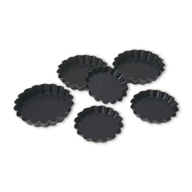 Matfer 332659 Exopan® Quiche Mold 4-3/8" Dia. X 3/4"H Round Fluted