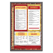 Menu Solutions BC110-D Menu Board Holds 8-1/2" X 14" Insert Single Panel