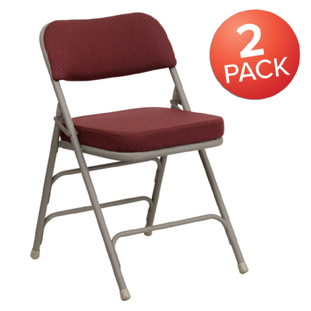 Flash Furniture 2-HA-MC320AF-BG-GG Hercules Series Premium Folding Chair 300 Lb. Weight Capacity