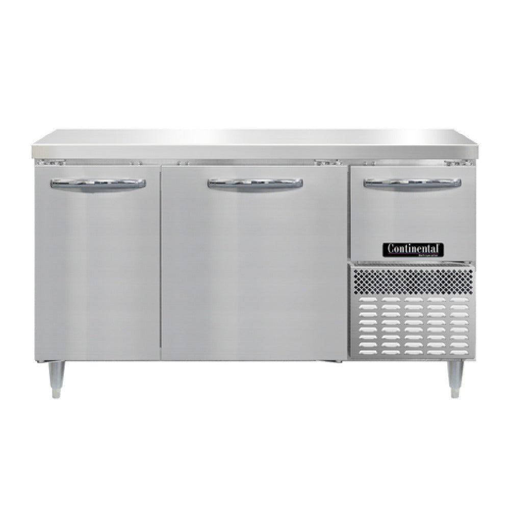 Continental Refrigerator DRA60NSS Designer Line Refrigerated Base Worktop Unit