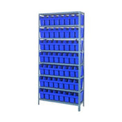Quantum 1275-SB801_YELLOW - Shelving Unit, 12"D X 36"L X 75"H, Heavy Duty