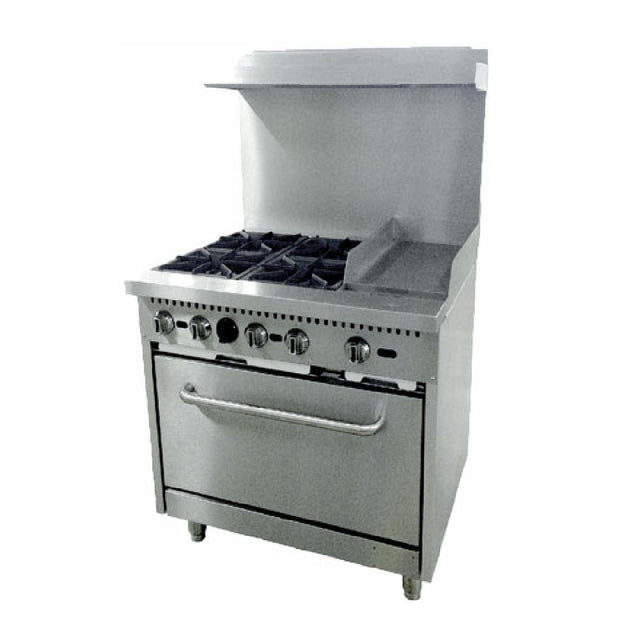 Omcan 46025 (CE-CN-0004-GN) Restaurant Range Natural Gas 36"W