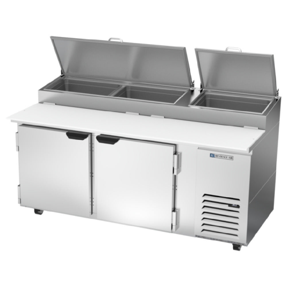 Beverage Air DP72HC Pizza Top Refrigerated Counter Two-section 72"W