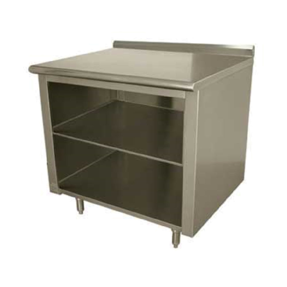 Advance Tabco EF-SS-247M Work Table 84"W X 24"D Open Front Cabinet Base With Mid-shelf