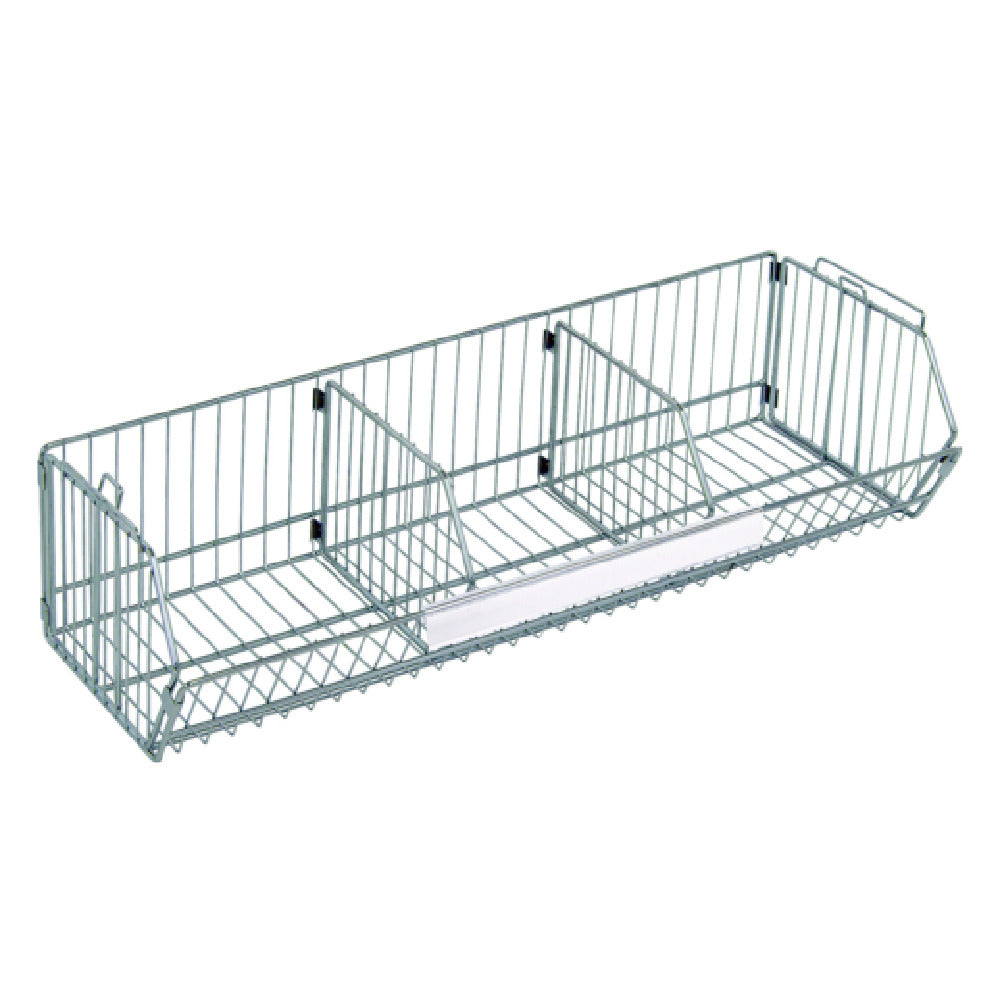 Quantum 1436BC Modular Wire Stacking Basket 36"W X 14"D X 9"H 110 Lb. Capacity