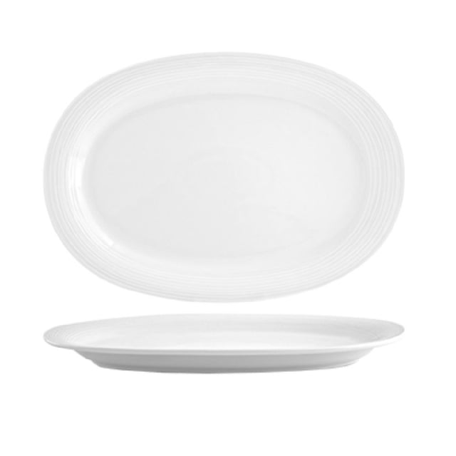 FOH DOS012WHP12 Spiral® Plate 14" X 9-3/4" Oval