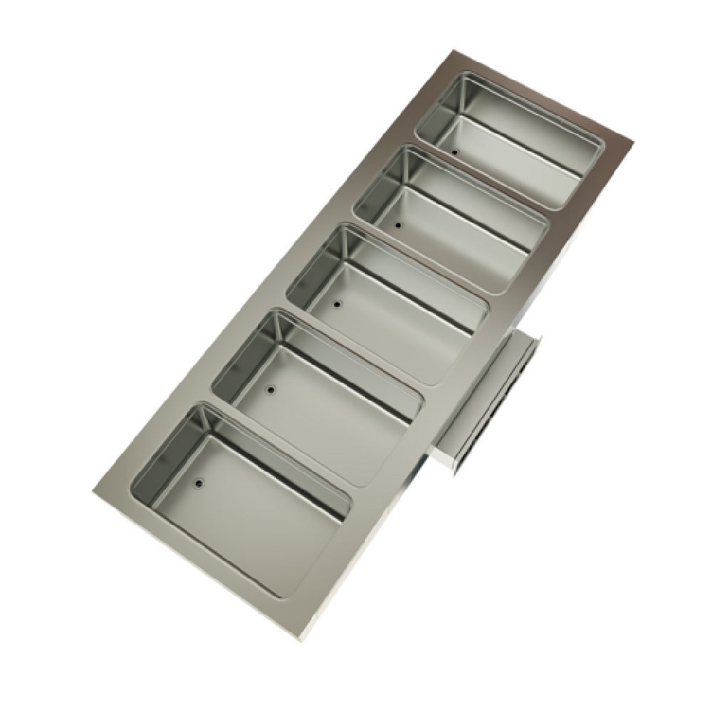 BK Resources E-HP-5 - Hot Food Well Unit, 5-Compartment, Drop-In