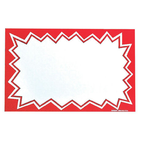 Hubert 56615 - Sign Card, 5-1/2" X 3-1/2", Rectangular