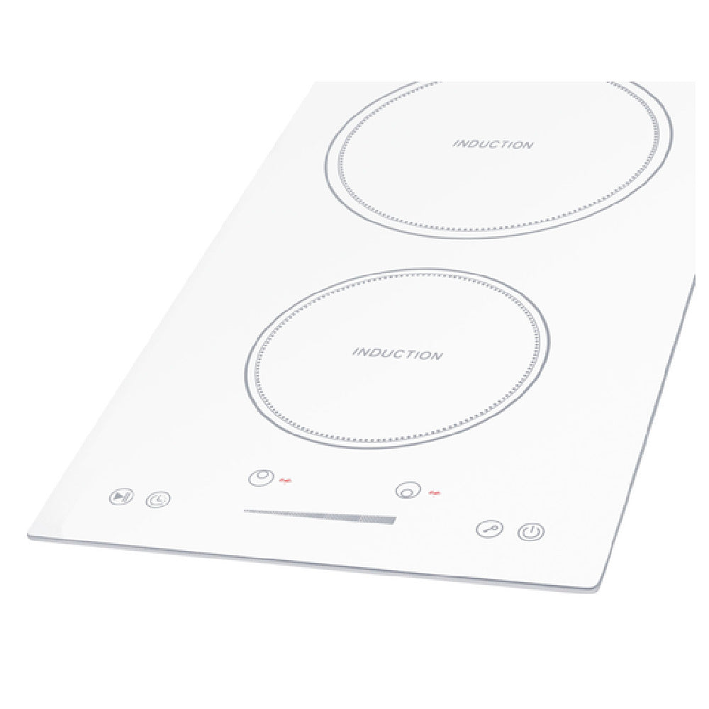 Summit SINC2B231W Induction Cooktop 12" Wide 2 Burners