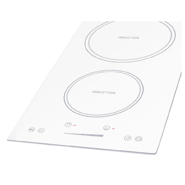 Summit SINC2B231W Induction Cooktop 12" Wide 2 Burners