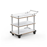 Steelite MGCRNX18CSXX Rollin Top Border Cart Stainless Steel Handle And Heavy Duty Bumper