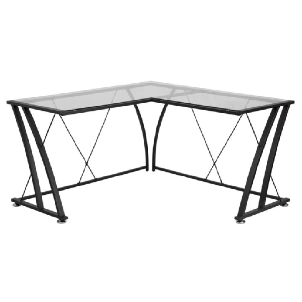 Flash Furniture NAN-WK-096-GG L-Shape Computer Desk 79"W X 56"D X 29-3/4"H Overall