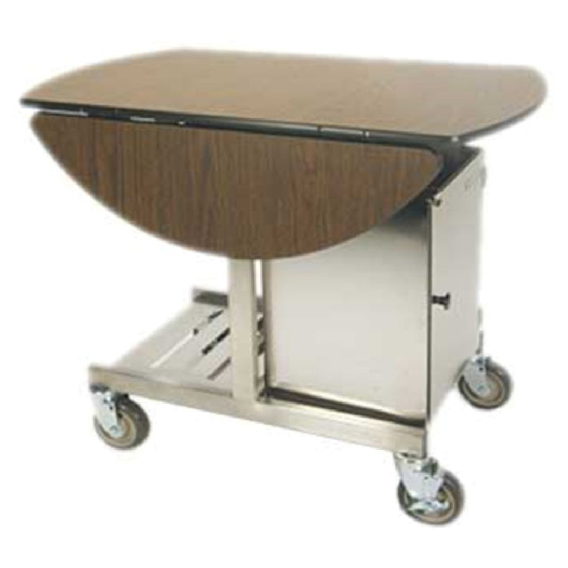 Lakeside 74420S Classic Series Room Service Table Oval Bi-fold